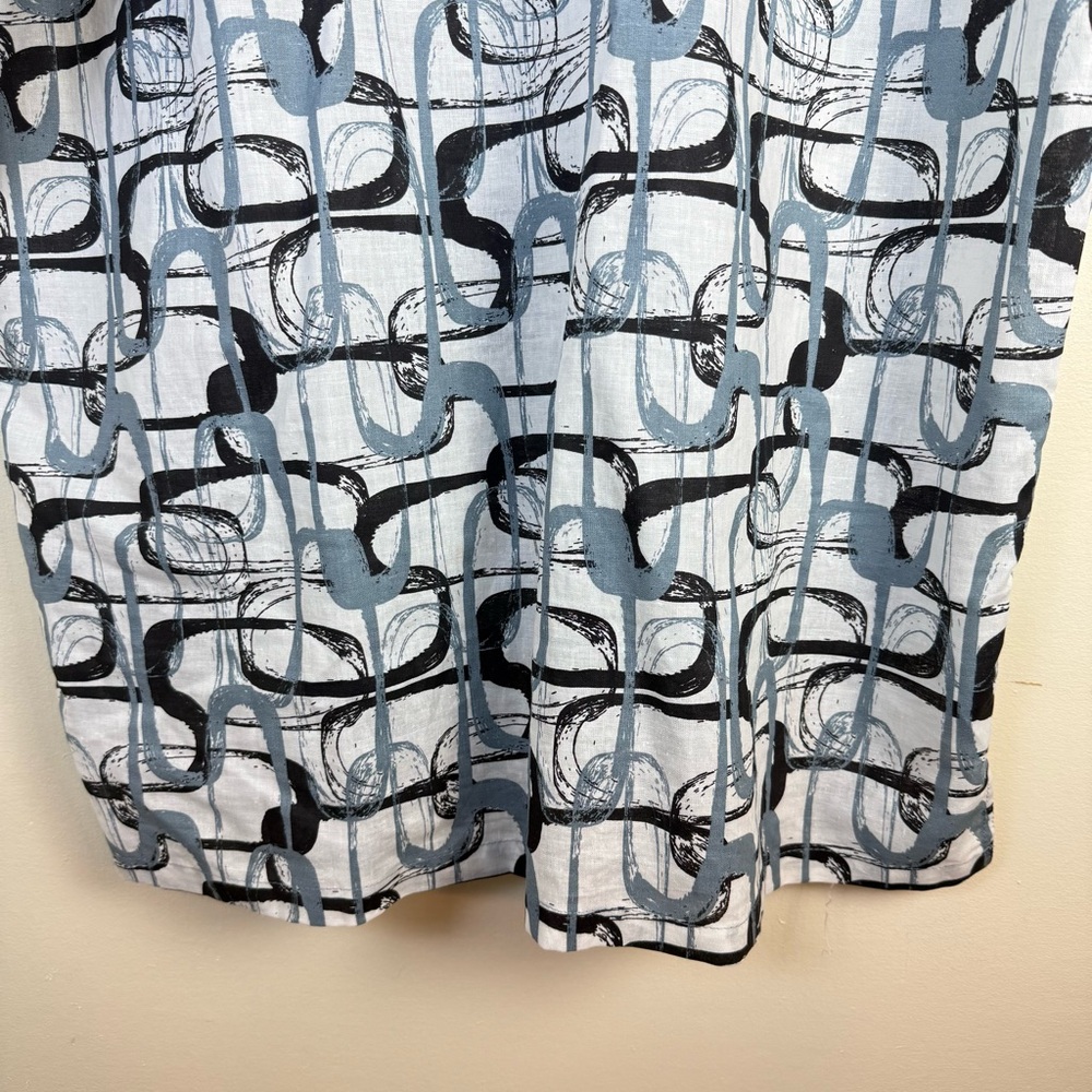 Stacy Adams Mens Button-down Shirt sz XXL Linen Bold Geo Pattern Collared NEW - Picture 11 of 14